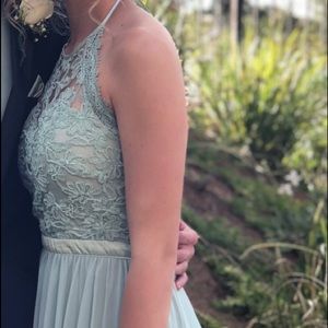 Seafoam Green Prom Dress